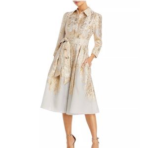 Rickie Freeman For Teri Jon
Metallic Brocade Shirtdress